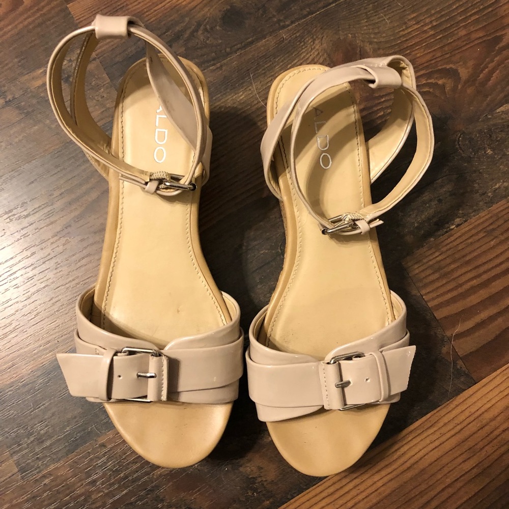 Aldo Nude platform wedges